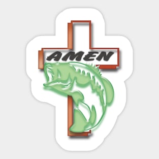 Amen Bass Sticker